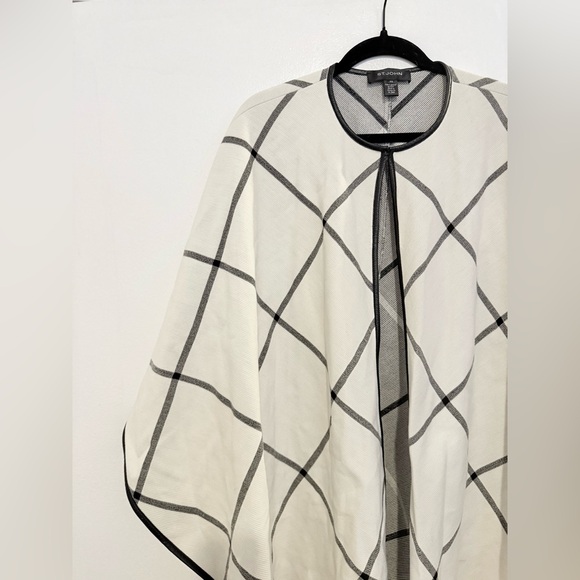 ST JOHNS leather trim poncho - Picture 3 of 4